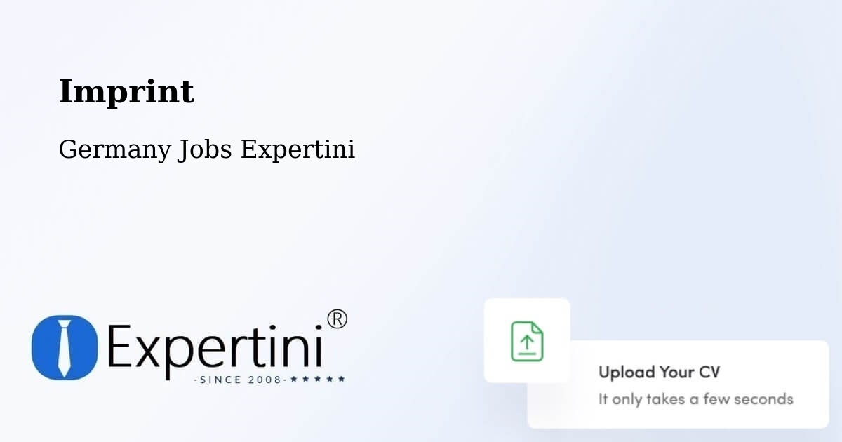 Imprint – Bückeburg - Germany Jobs Expertini